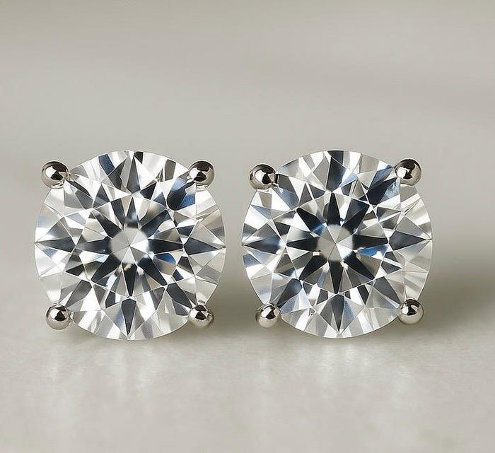THE LAB GROWN DIAMOND STUD EARRINGS
